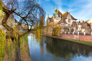 Fototapeta na wymiar International Lyceum of Pontonniers In Strasbourg,Alsace france