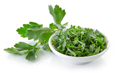 chopped parsley leaves