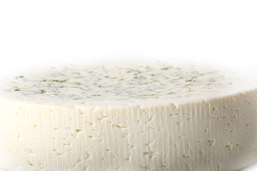 blue cheese isolated on white background