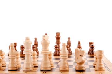  chess pieces on the board
