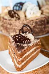 piece of cake on a plate