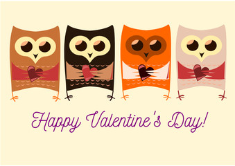 Four Owls wish you a happy Valentine's Day