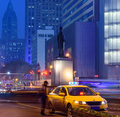 Yellow cab of Nanjing city China