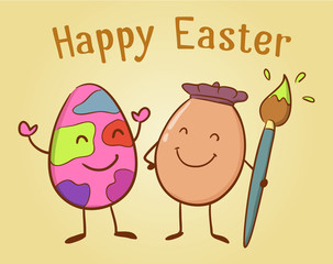 Egg Painting Egg For Easter Holiday