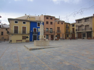Fototapeta na wymiar Spanish town square