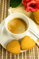 coffee with biscuits