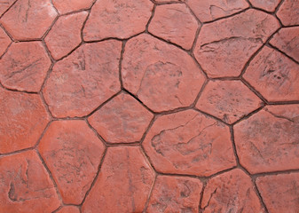 Red stone floor texture