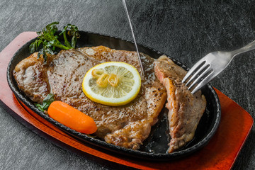 普通のビーフステーキ　Common steak