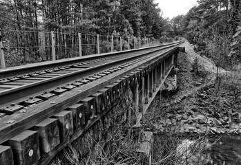 Railroad tracks near Burnt Fork Creek