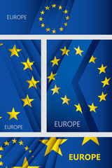 Abstract Europe Flag, European Colors (Vector Art) - 101770368