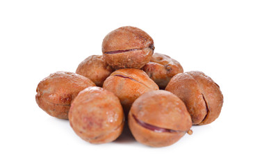 pile of Bambarra Groundnut on white background