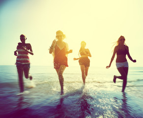 Friendship Freedom Beach Summer Holiday Concept