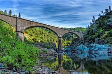 Mountain Quarries Railroad Bridge - obrazy, fototapety, plakaty