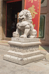 Fototapeta na wymiar Chinese Imperial Lion Statue