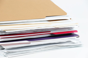 stacking documents and folders