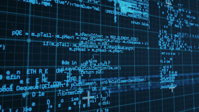 Digital animation of matrix