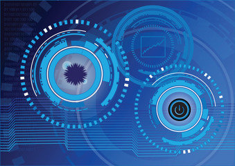 Abstract technology digital background vector design