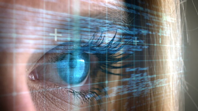 Blue eye opening