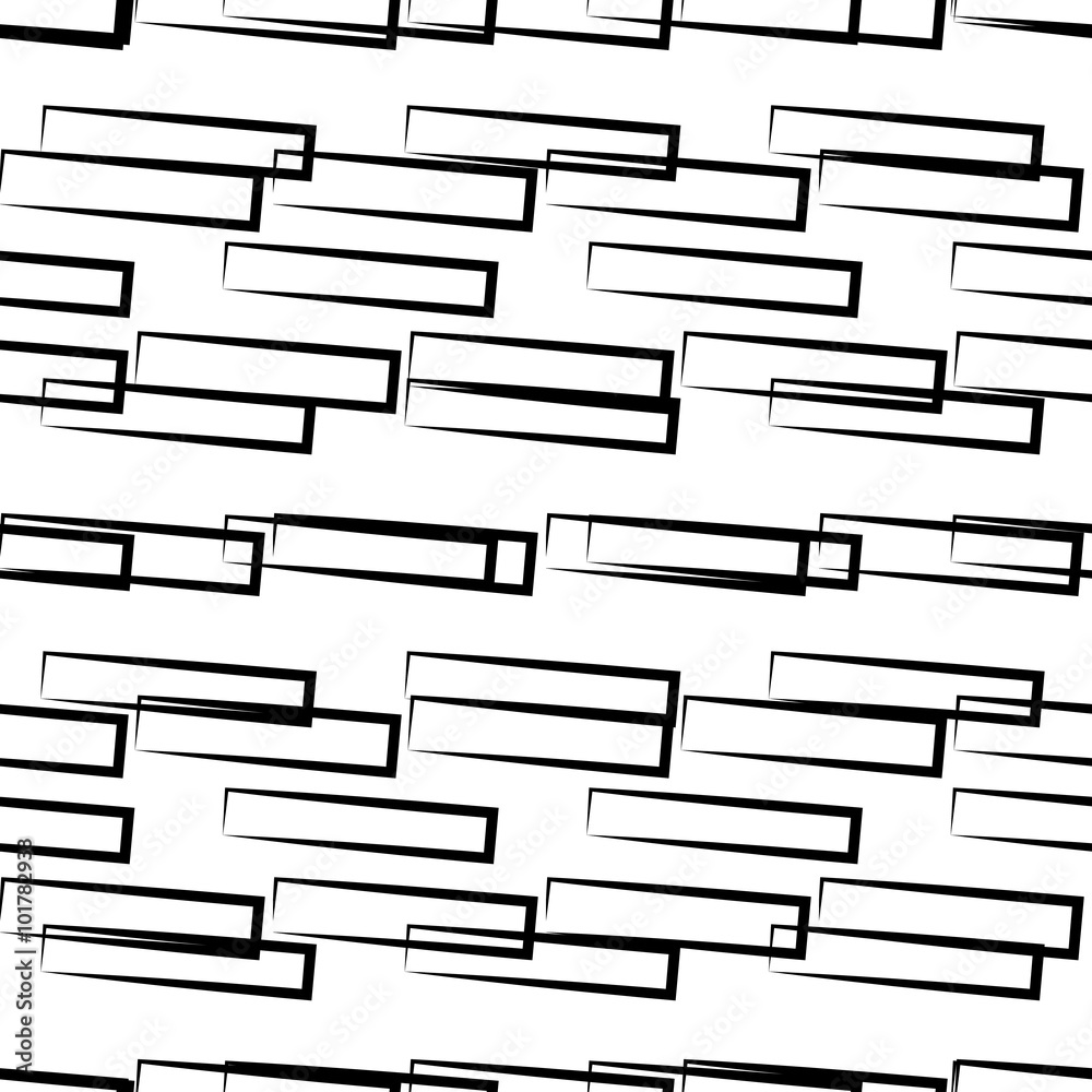 Poster Abstract seamless geometric background / pattern. Monochrome rep