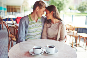 Coffee on table