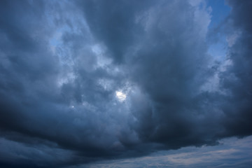 Dark storm clouds