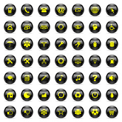 business internet vector icons set 