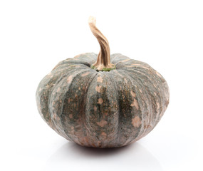 Raw thai pumpkin on wood background