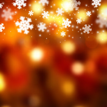 Snowflakes christmas background, blurred xmas vector
