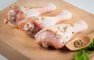 Raw chicken legs - ready for cooking