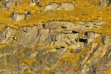 Rocks on mountain