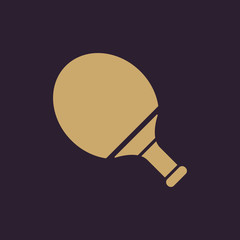 Tennis icon. Game symbol. Flat