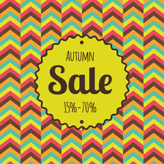 Sale retro poster. Discounts banner template.