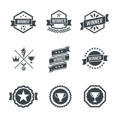 Winner Badges and Stamp Icons.