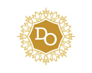 DO initial royal letter logo