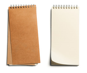 collection of yellow note papers on white background