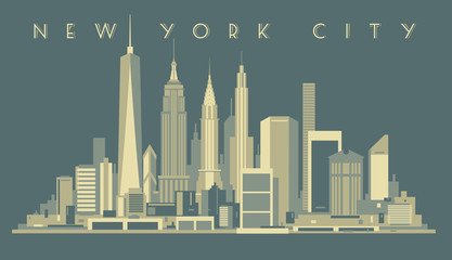 Obraz premium New York City Skyline