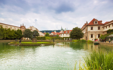 Naklejka na ściany i meble Wallenstein (Waldstein) Palace and gardens in Prague, Czech Republic
