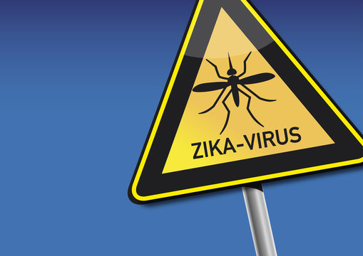 Achtung Zika-Virus Symbolbild