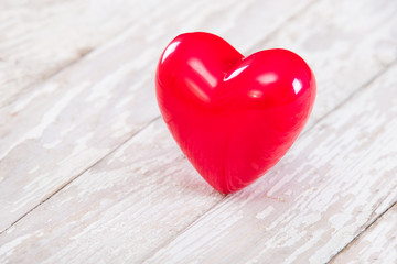Hearts on old wood