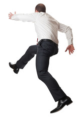 running man on white