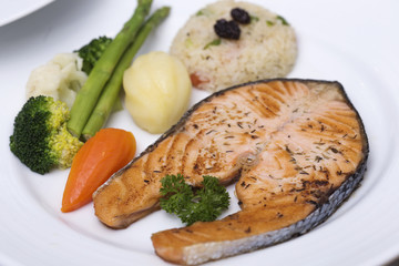 Salmon steak