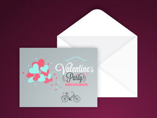Greeting card for Valentine's Day celebration.
