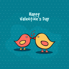 Cute Love Birds couple for Valentine's Day.
