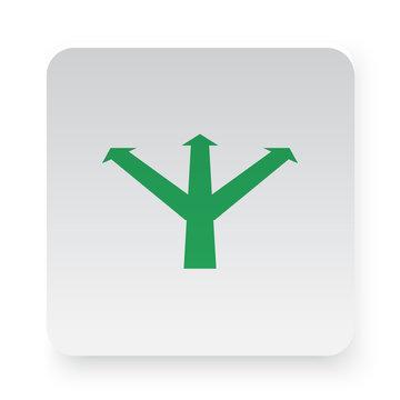 Green Strategy icon in circle on white app button