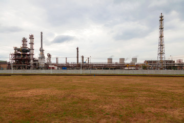 Fototapeta na wymiar Petrochemical industrial plant, Czech Republic