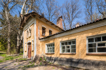 Fototapeta premium desolate mansion in Kharkov region