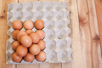 Egg, Chicken Egg on wood background