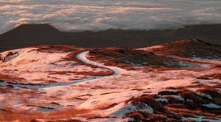 Sunrise on Volcano Etna