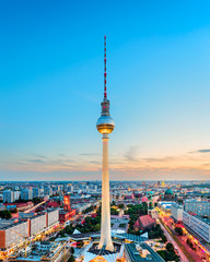Obraz premium Berlin, Niemcy Skyline