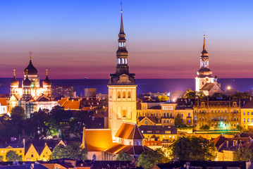 Tallinn Estonia Twilight